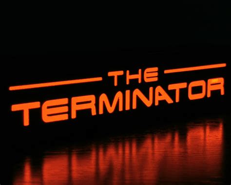 The Terminator Movie USB Logo USB Night Light Sign | Etsy