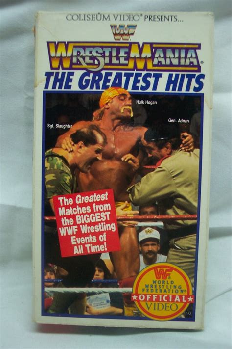 Vintage Wwf Wwe Wrestle Mania The Greatest Hits Vhs Video Etsy