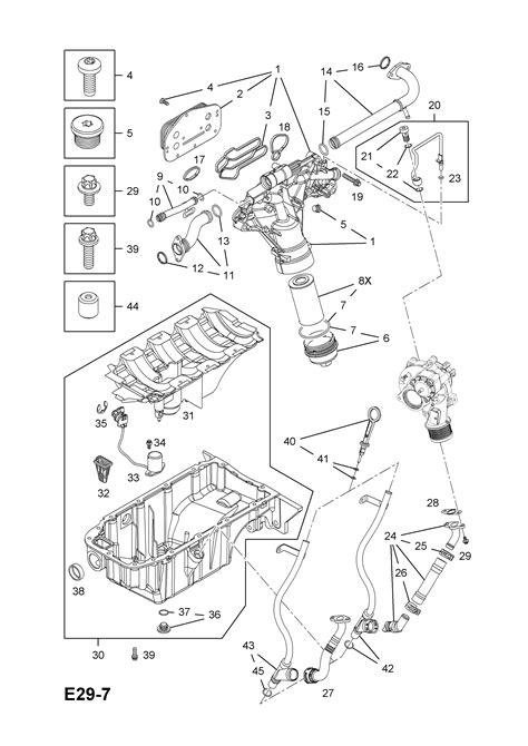 Opel Astra H Oil Pan And Fittings Opel Epc Online Nemigaparts