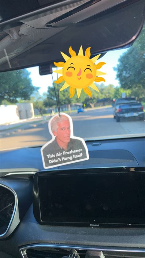 Jeffrey Epstein Car Air Freshener Funny T Etsy