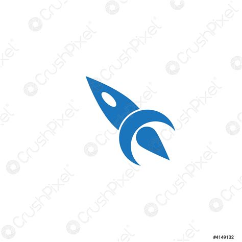 Rocket Logo Stock Vector Crushpixel