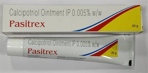 Calcipotriol Pasitrex Ointment Packaging Size 20 Gm In 1 Tube