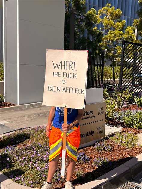 Sag Aftra Strike Signs Scene From The Picket Lines