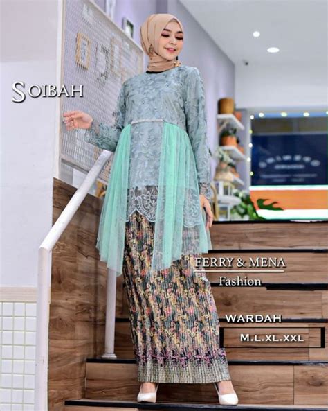 Promo Kebaya Modern Hijab Remaja Style Modis Cantik Soibah Rok Prisket