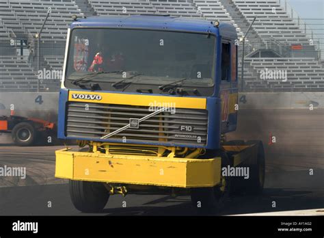 Big Rig Truck Racing Stock Photo - Alamy