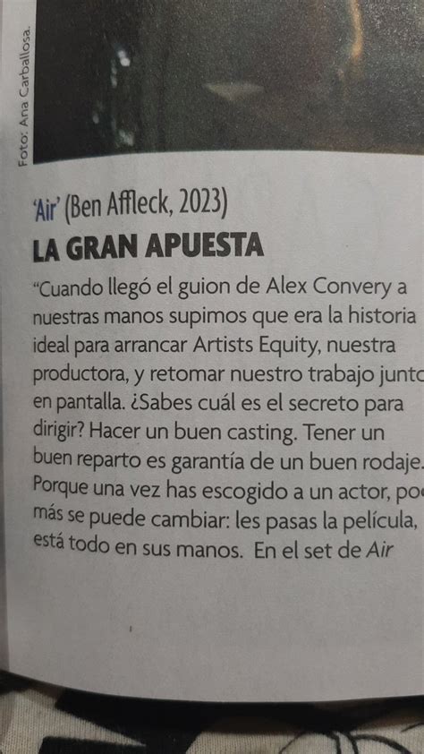 Daniel Lorenzo On Twitter Esto Que Cuenta Ben Affleck Me Lo Dijo Una