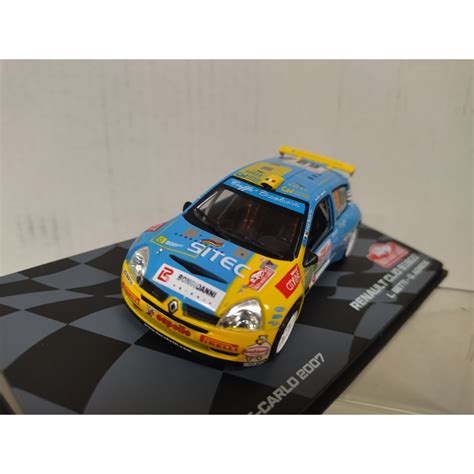 RENAULT CLIO S1600 2007 RALLY MONTE CARLO L BETTI 1 43 EAGLEMOSS IXO