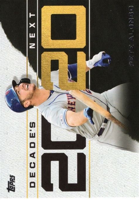 Topps Pete Alonso Decades Next Dn Mlb Baseball Ebay