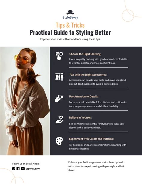 Fashion Tips And Tricks Infographic Template - Venngage