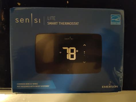 Emerson Sensi Lite St U Wi Fi Smart Programmable Thermostat Black Ebay