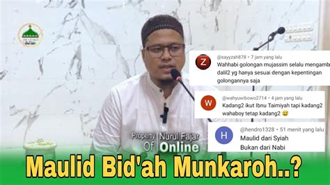 PERAYAAN MAULID NABI BID AH SESAT NGGAK PERNAH DIBUAT NABI YouTube