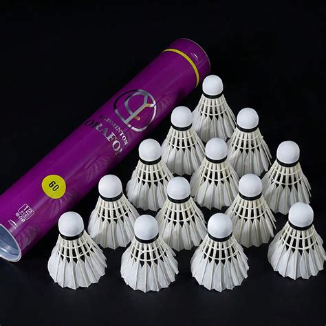 Pcs Goose Feather Straightened Badminton Shuttlecocks Suitable For