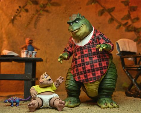 Dinosaurs Earl Sinclair And Baby Sinclair Figures By Neca The