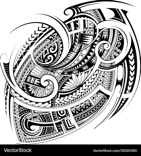 Polynesian Style Tattoo Design Royalty Free Vector Image