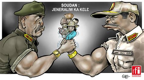 Cartoon: Sudan in the grip of civil war again -- Source: © Damien Glez ...