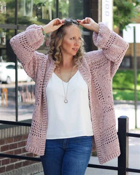 Crocheted Hexagon Cardigan Free Pattern Nanas Favorites