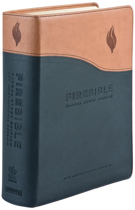 New International Version Fire Bible Blacktan Flexisoft Leather