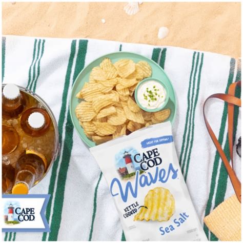 Cape Cod Waves Sea Salt Kettle Cooked Potato Chips Oz Frys Food