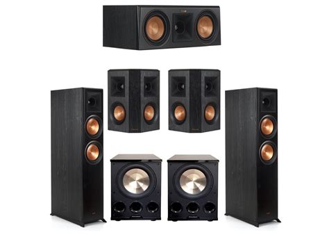 Klipsch 5 2 Ebony System 2 RP 6000F 1 RP 500C 2 RP 402S 2 PL 300