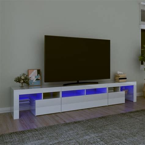 Tv Skapis Ar Led Apgaismojumu Balts X X Cm Sp D Gs Cena Lv