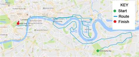 Printable London Marathon Map