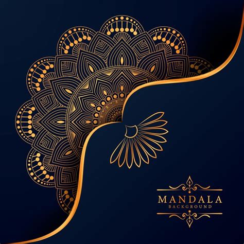 Fondo Decorativo Con Un Elegante Dise O De Mandala De Lujo Vector