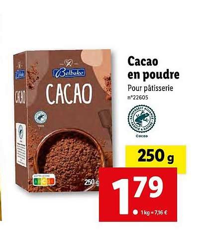 Promo Cacao En Poudre Chez Lidl Icatalogue Fr