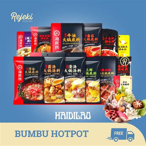 Jual Haidilao Bumbu Hotpot Steamboat Shabu Rejeki Frozen Mart