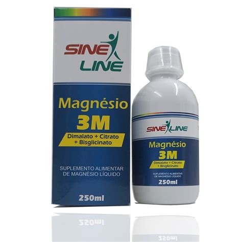 Magnesio Para Retenção De Liquido - Magnésio 3M Líquido Sineline: Suplemento mineral de fácil absorção
