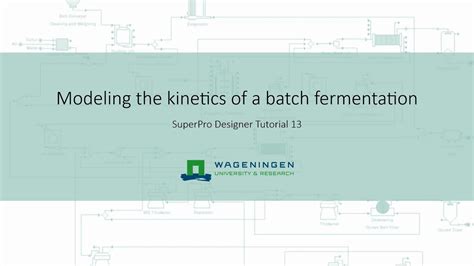 Tutorial 13 Modeling The Kinetics Of A Batch Fermentation YouTube