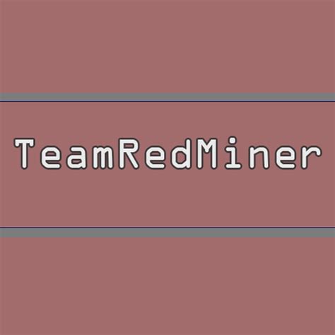 Download the latest version TeamRedMiner (0.10.14) - AMD [2023]