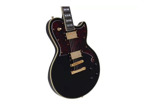 D Angelico Deluxe Atlantic Baritone Solid Black Esse Music Store