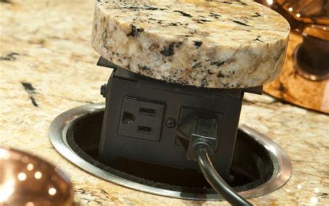 Pop Up Electrical Outlet In Granite New House Diy Pinterest Electrical Outlets Granite