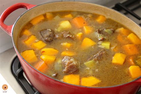 Soupe au bœuf et aux légumes