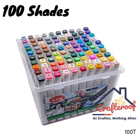 Dual Tip Marker- 100 Shades - Crafteroof