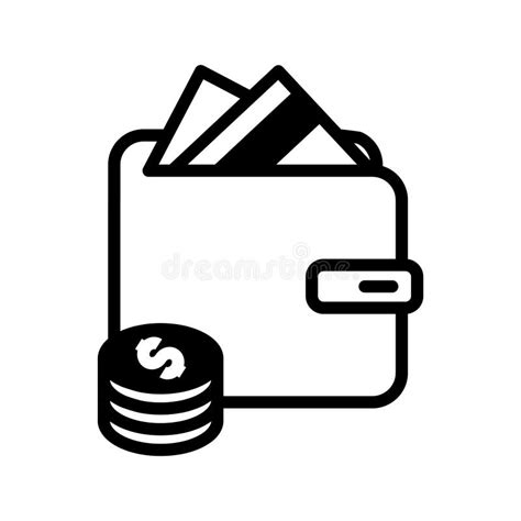 Wallet Money In Purse Icon Wallet And Dollar Coins Currency Simple