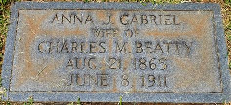 Anna Jackson Gabriel Beatty 1865 1911 Homenaje De Find A Grave