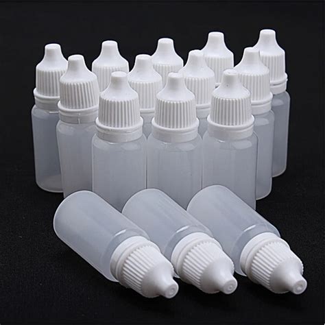 10PCS Empty Plastic Squeezable Applicator Eye Liquid Dropper Bottles