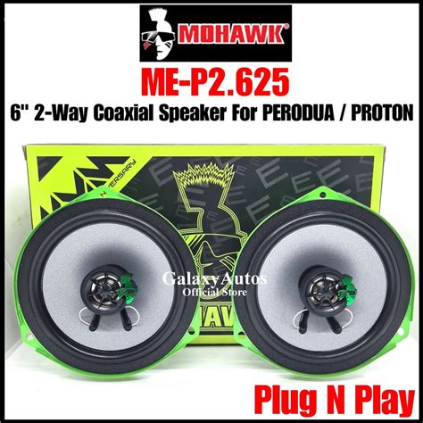 Mohawk 6 Inch 2 Way Coaxial Speaker ME P2 625 Plug N Play For Perodua