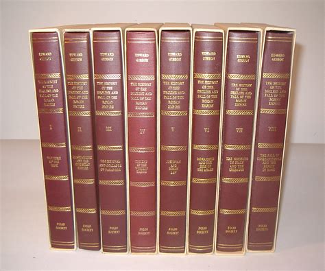 The Decline and Fall Of The Roman Empire Gibbon 8 Volumes Folio Society ...