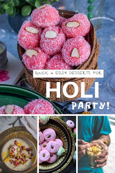 A Delicious Array Of Holi Dessert Recipes That Will Make Your Holi Party An Instant Hit These