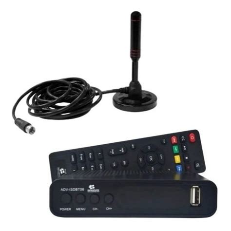 Kit Conversor Digital Hd Hdtv E Antena Interna Digital De Tv No Shoptime