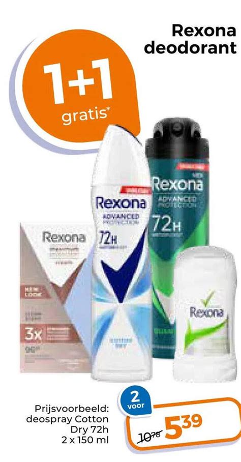 Rexona Deodorant Aanbieding Bij Trekpleister