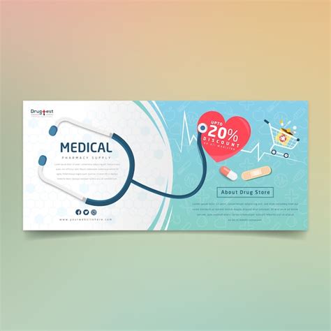 Premium Vector | Pharmacy supply creative banner