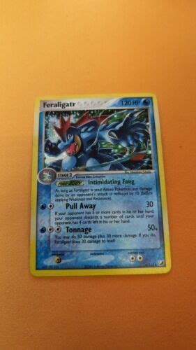 Pokemon Card Feraligatr Ex Unseen Forces Holo Rare Lp Ebay