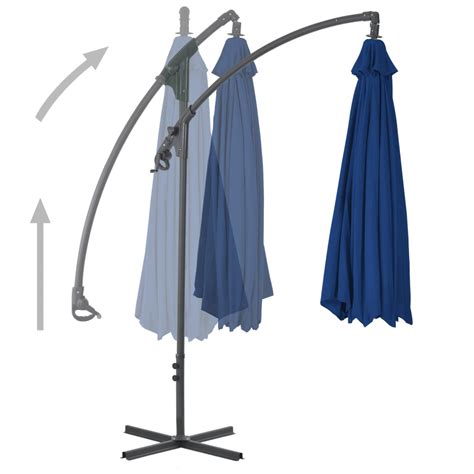 Cantilever Umbrella With Steel Pole 250x250 Cm Azure MK Discount