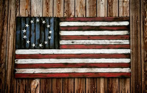 Rustic American Flag Painting at PaintingValley.com | Explore ...