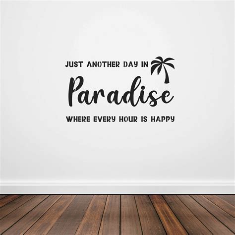 Just Another Day in Paradise Sign Stencil Plastic Mylar | Etsy