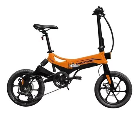 Bicicleta Eléctrica Plegable Recargable Swagtron Eb7 Plus Envío Gratis