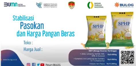 Bapanas Pastikan Beras SPHP Tersalurkan Di Setiap Daerah